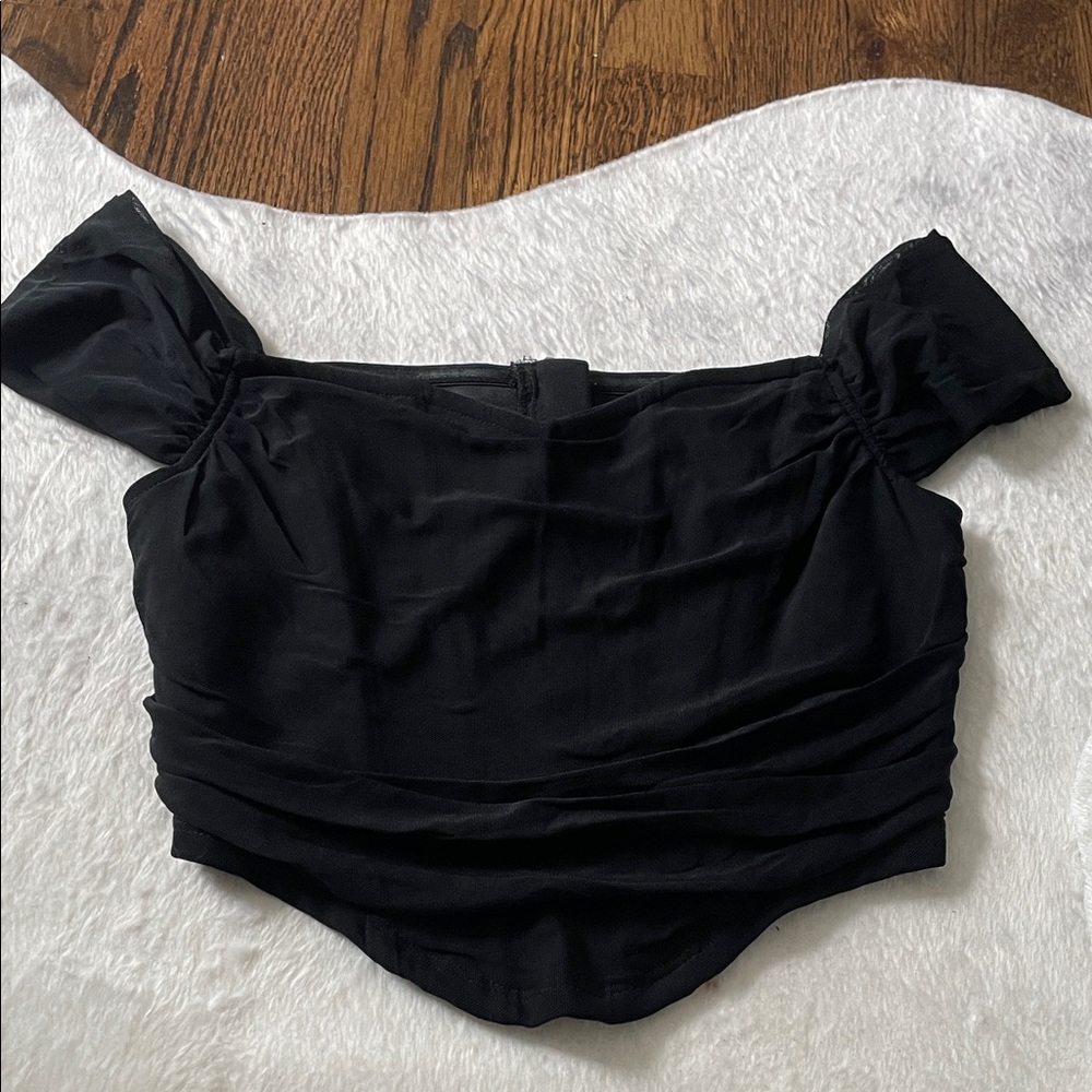 Elegant Black Off-Shoulder Top